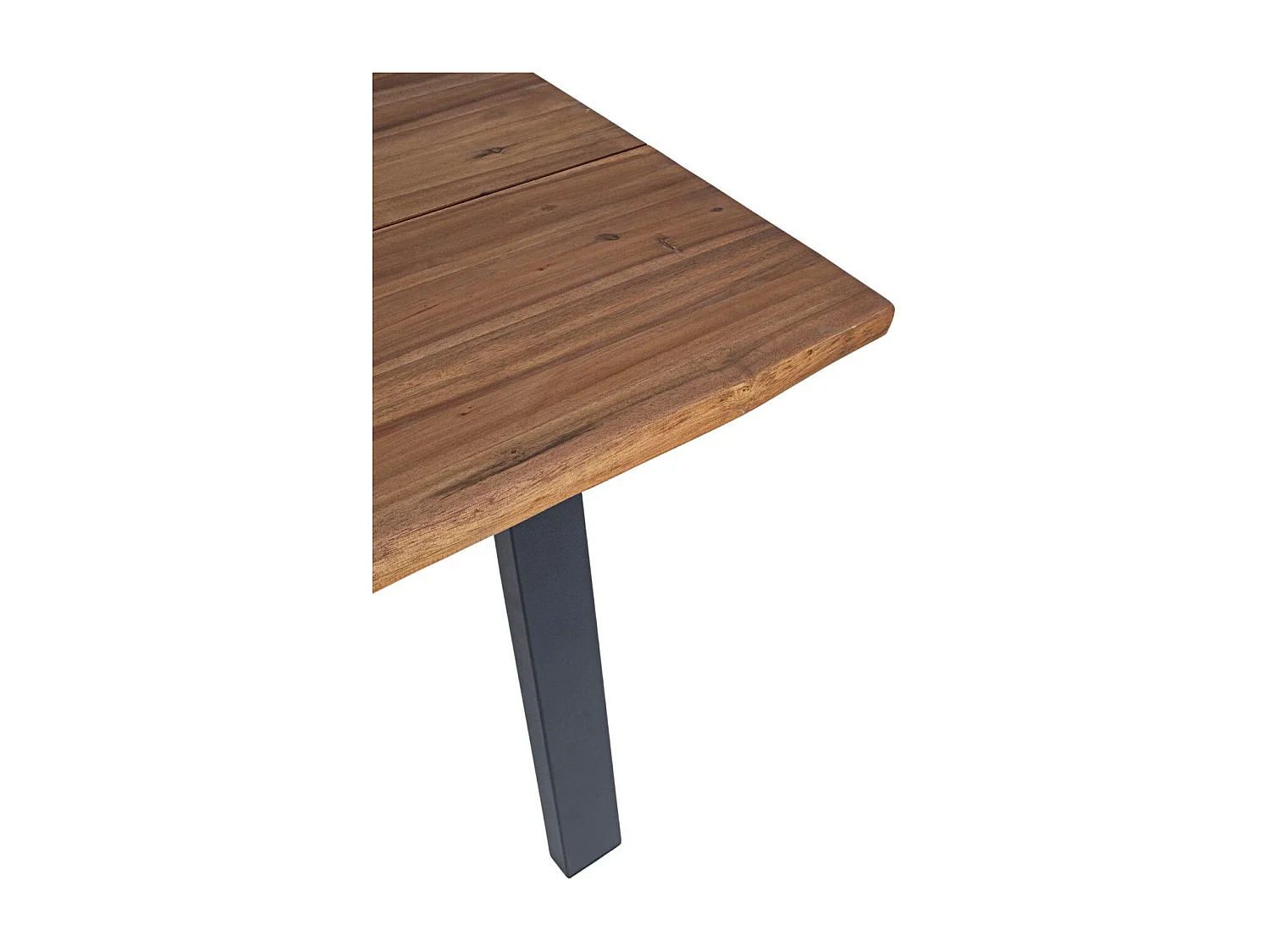 Table de jardin rectangulaire en bois et métal L200 8 personnes - OLERON