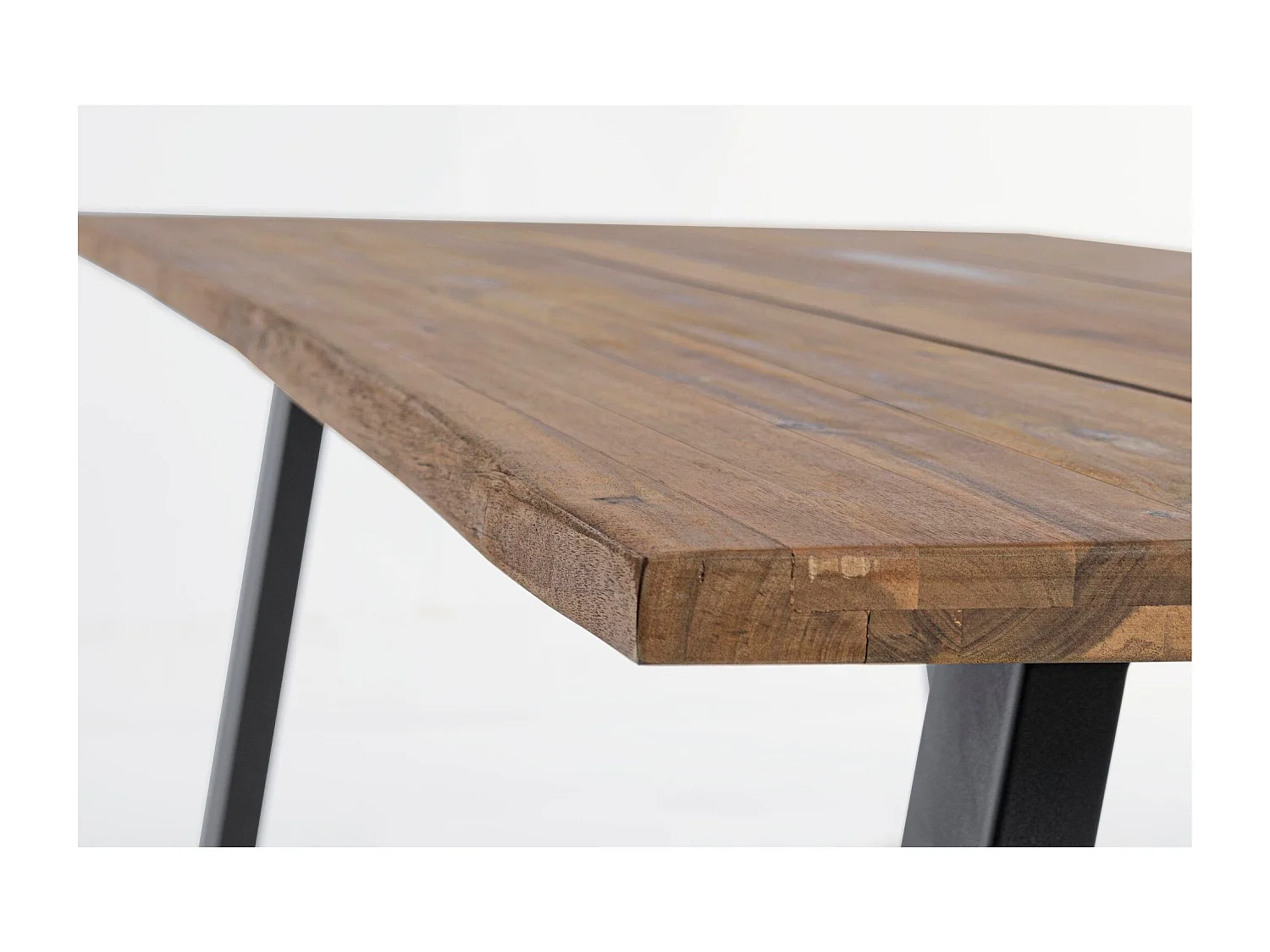 Table de jardin rectangulaire en bois et métal L200 8 personnes - OLERON