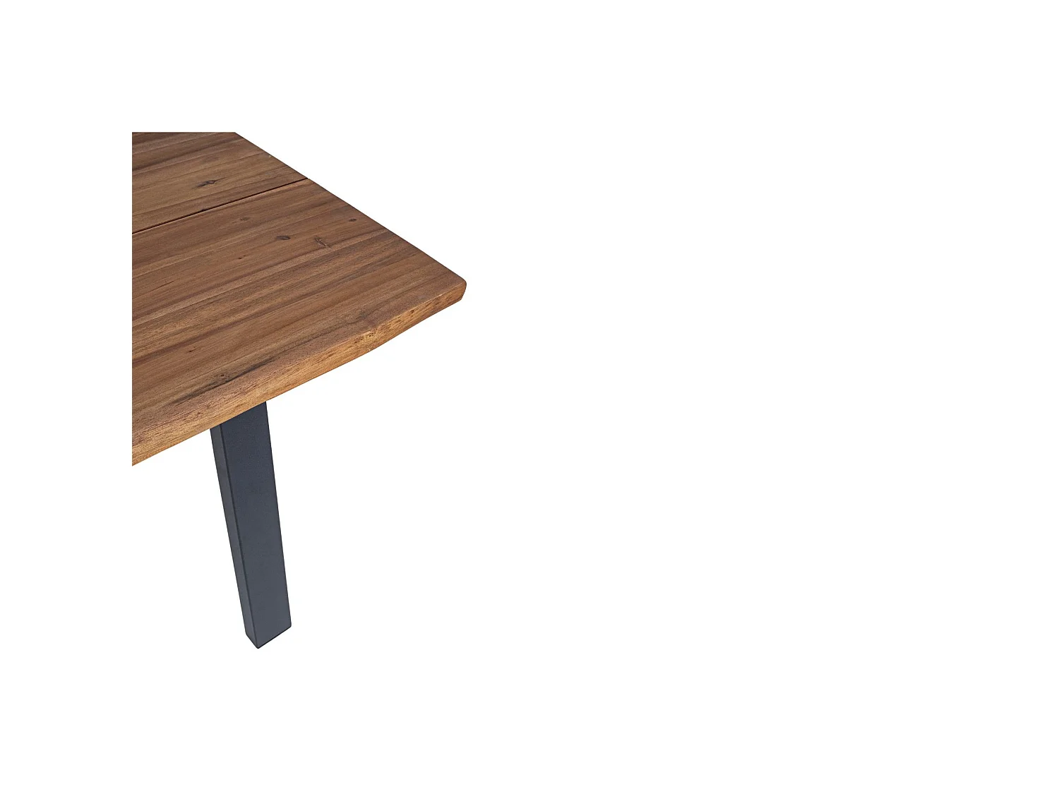 Table de jardin rectangulaire en bois et métal L200 8 personnes - OLERON