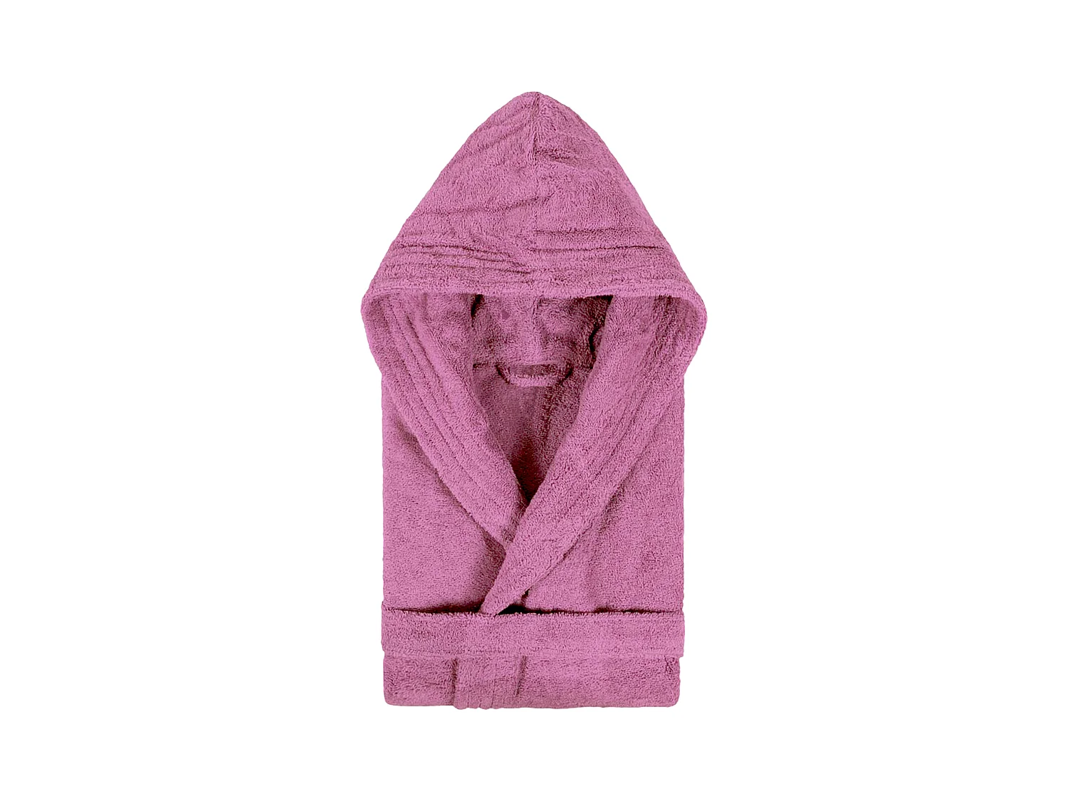 Peignoir à capuche adulte PURE coton XS rose lavande