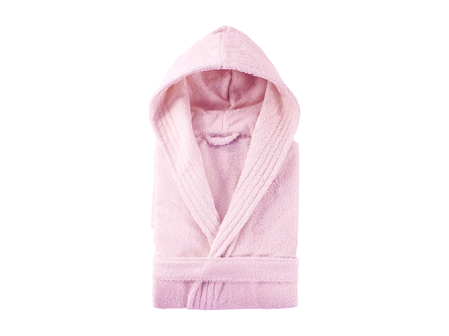 Peignoir à capuche adulte PURE coton XS rose bonbon
