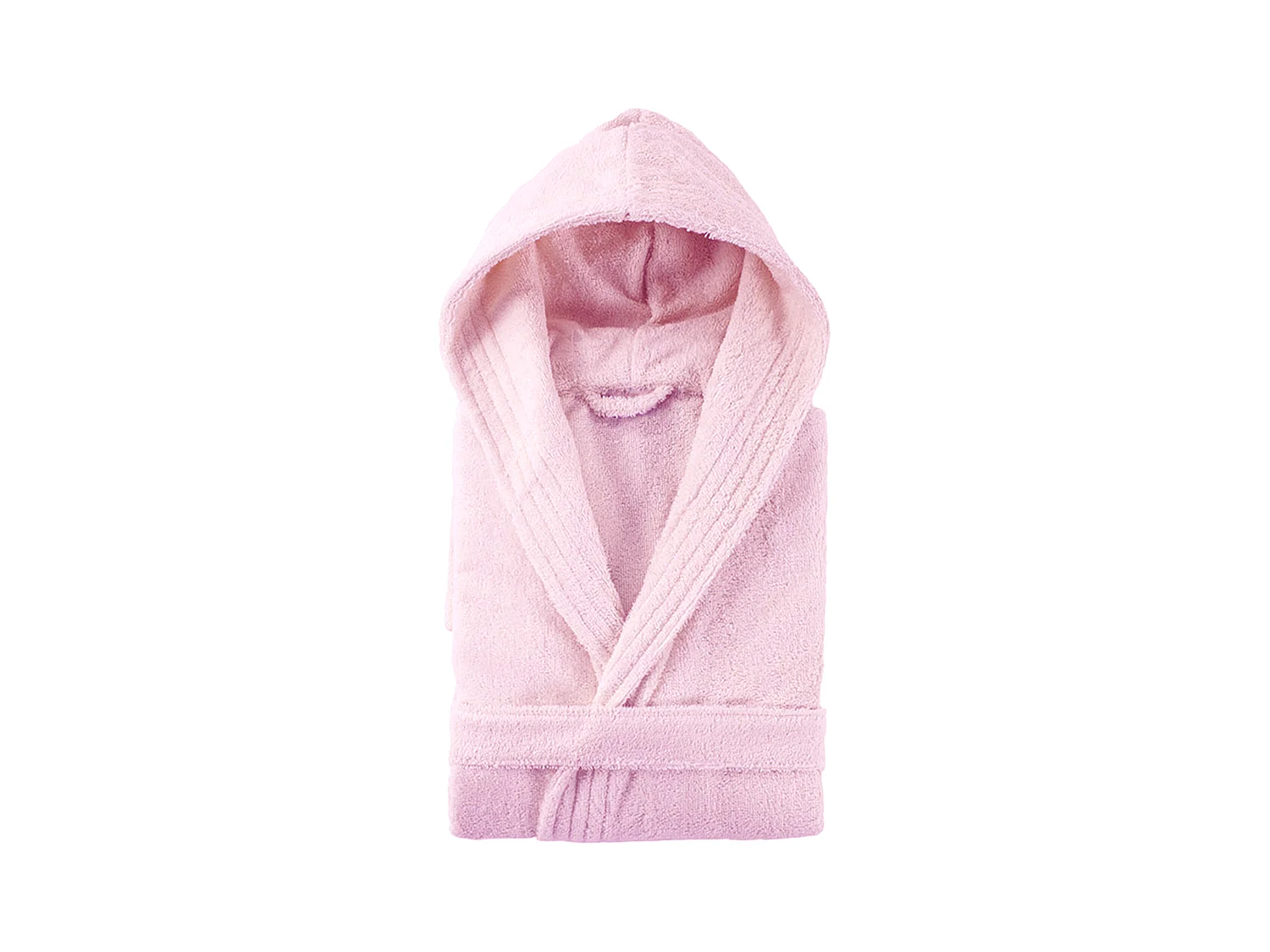 Peignoir à capuche adulte PURE coton XS rose bonbon
