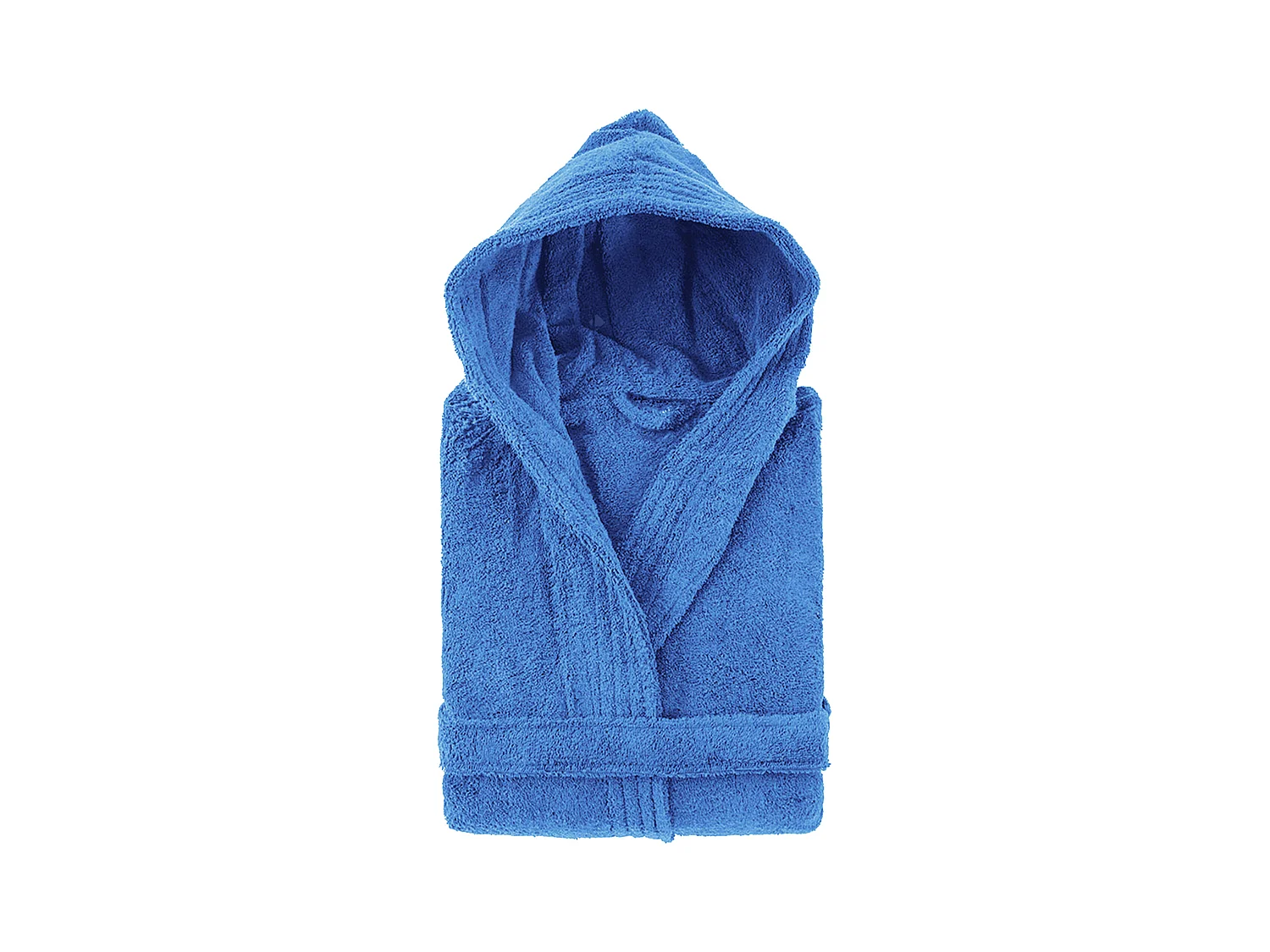 Peignoir à capuche adulte PURE coton XS bleu mer