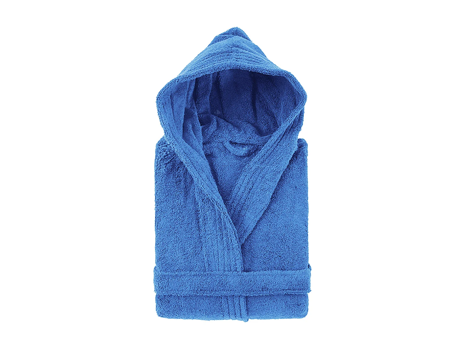 Peignoir à capuche adulte PURE coton XS bleu mer