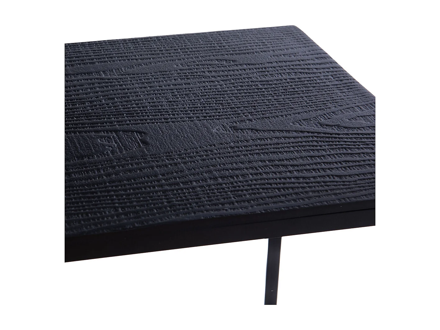 Set de 4 tables basses noires