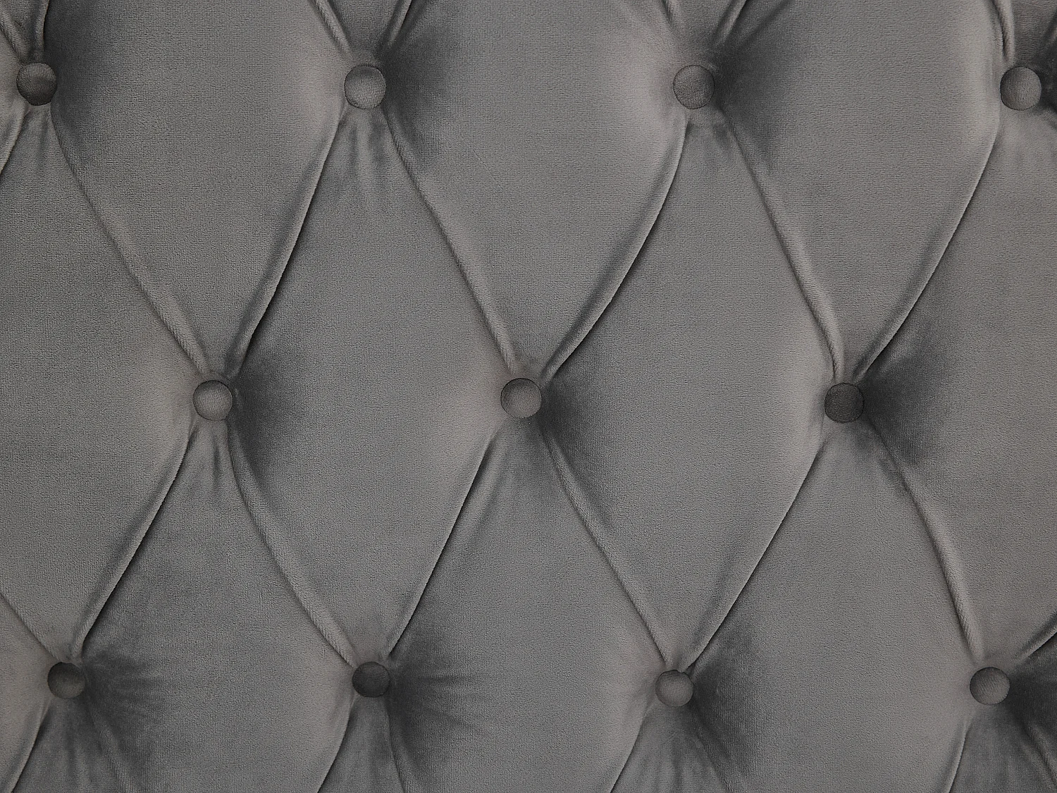 Letto con contenitore Chesterfield 180 x 200 cm Velluto Grigio  - DULENI