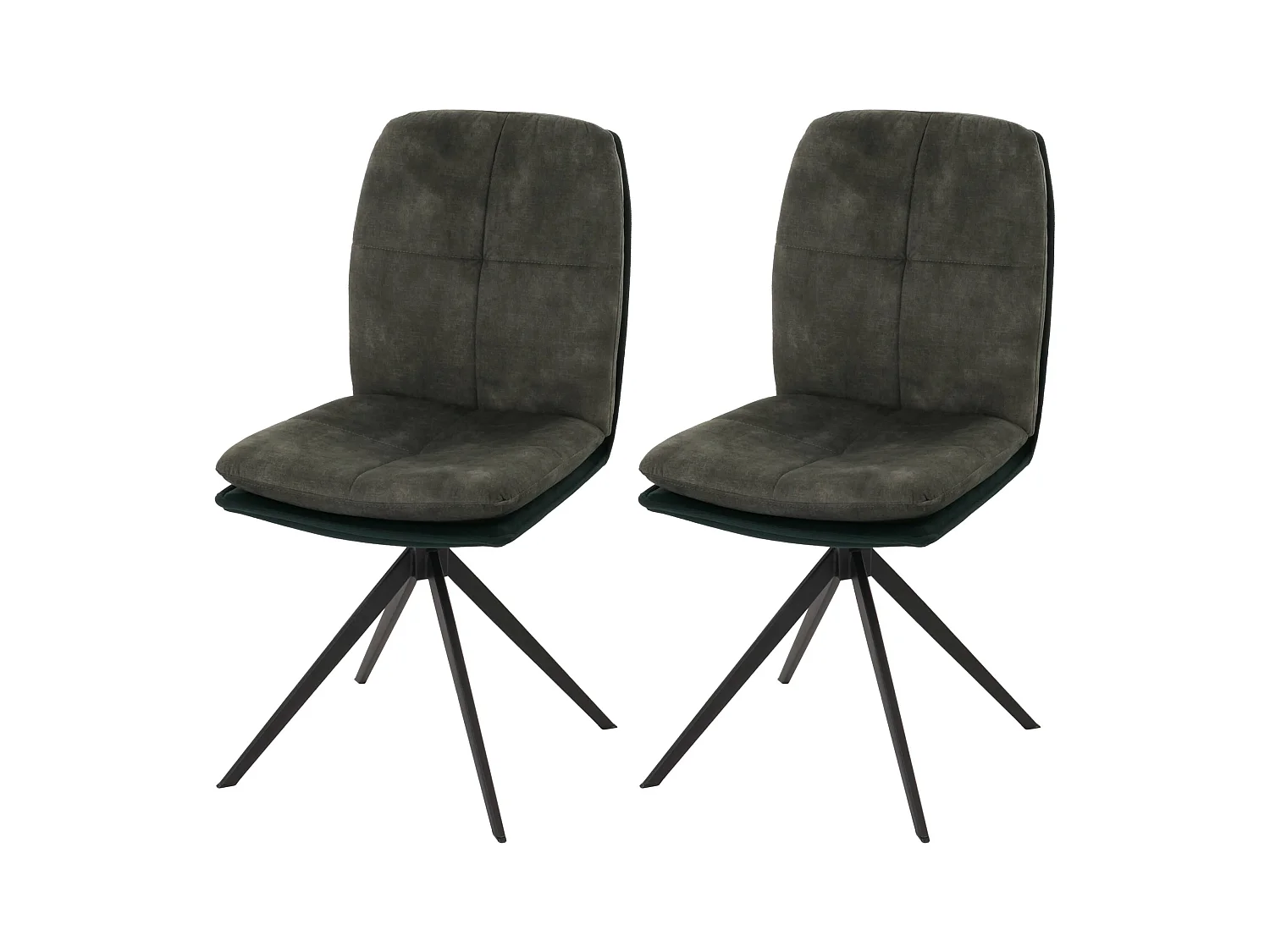 Eetkamerstoel MCW-M68 (set van 2),  groen