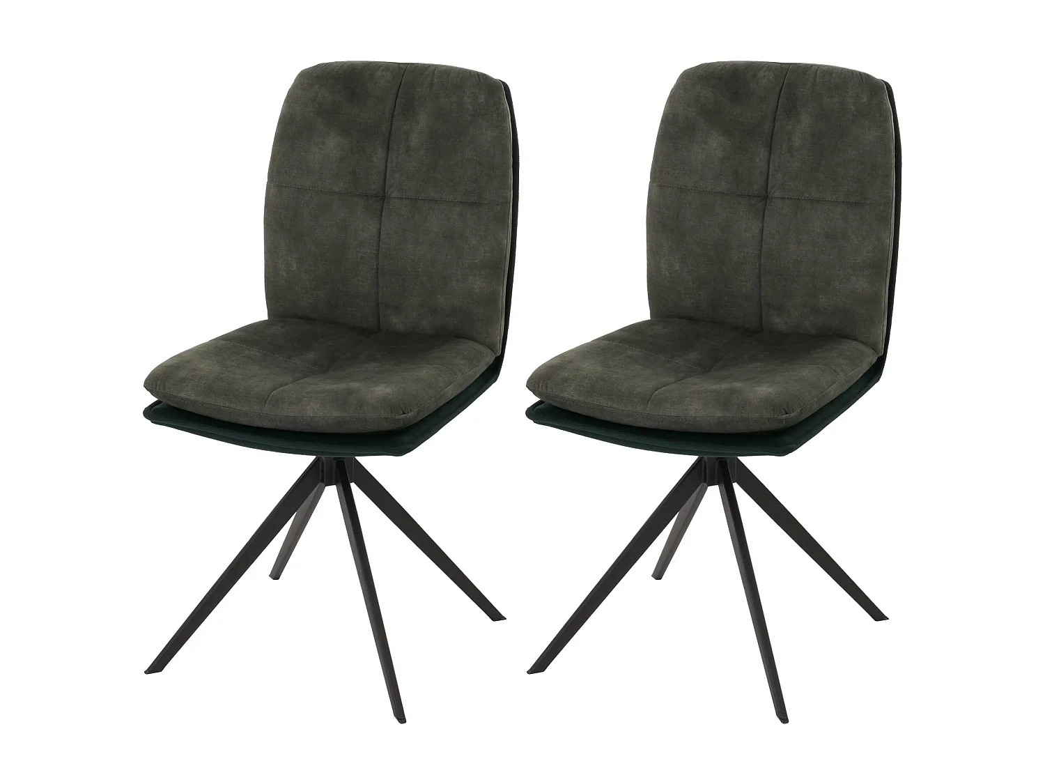 Chaise de salle à manger MCW-M68 (lot de 2),  vert