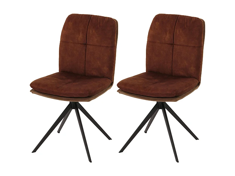 Eetkamerstoel MCW-M68 (set van 2),  bruin