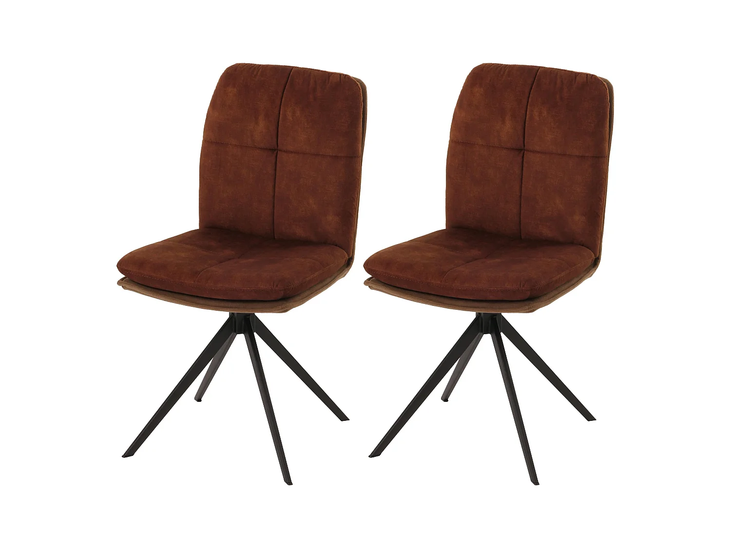 Eetkamerstoel MCW-M68 (set van 2),  bruin
