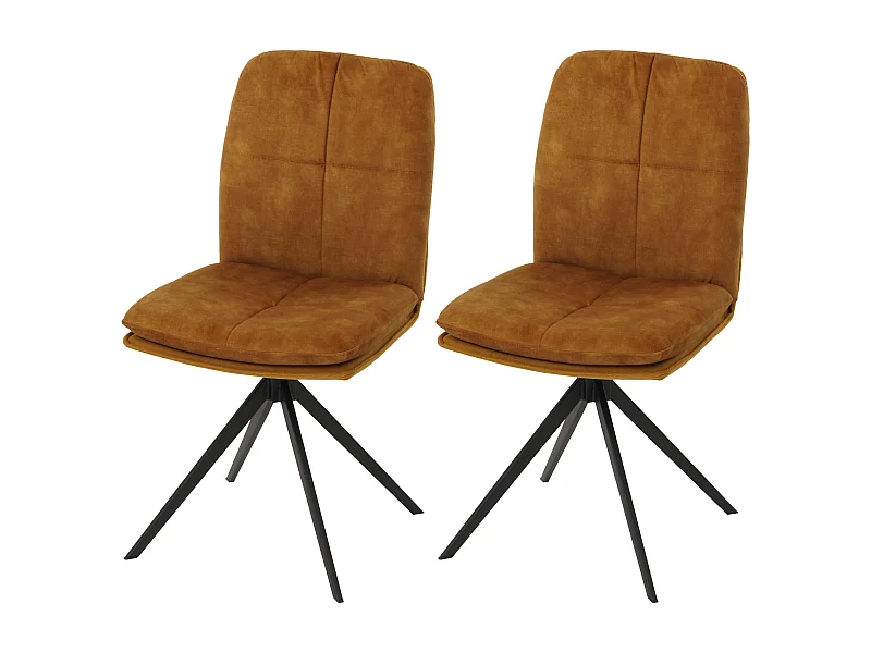 Eetkamerstoel MCW-M68 (set van 2),  geel