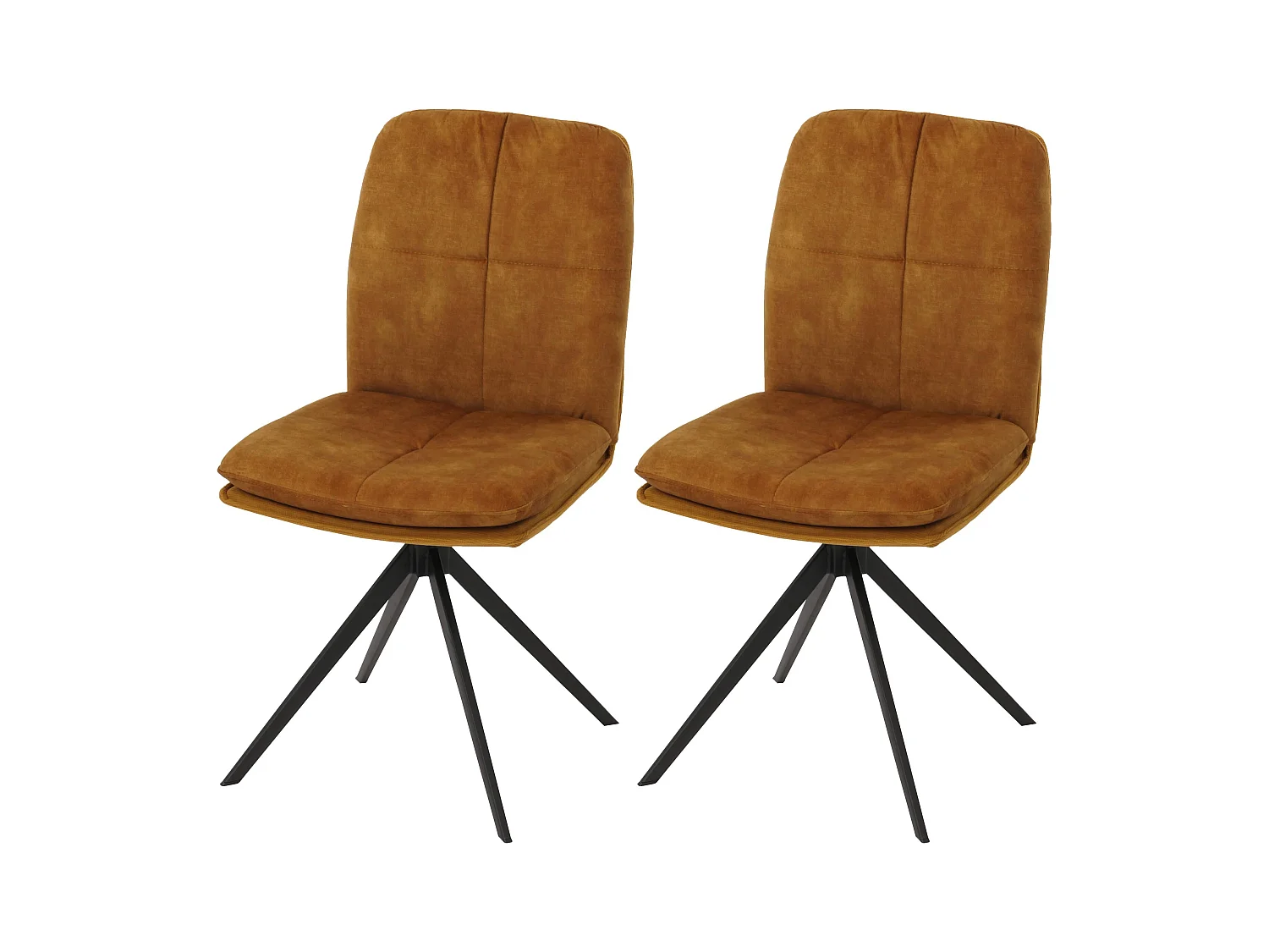Eetkamerstoel MCW-M68 (set van 2),  geel