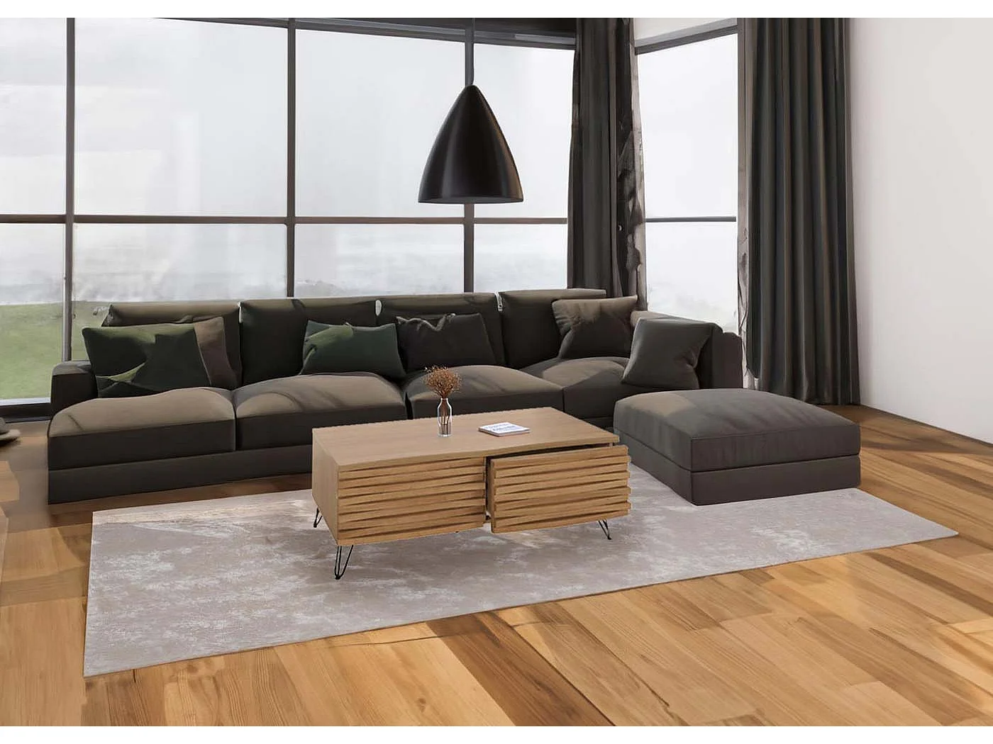 Table basse MCW-M49,  naturel