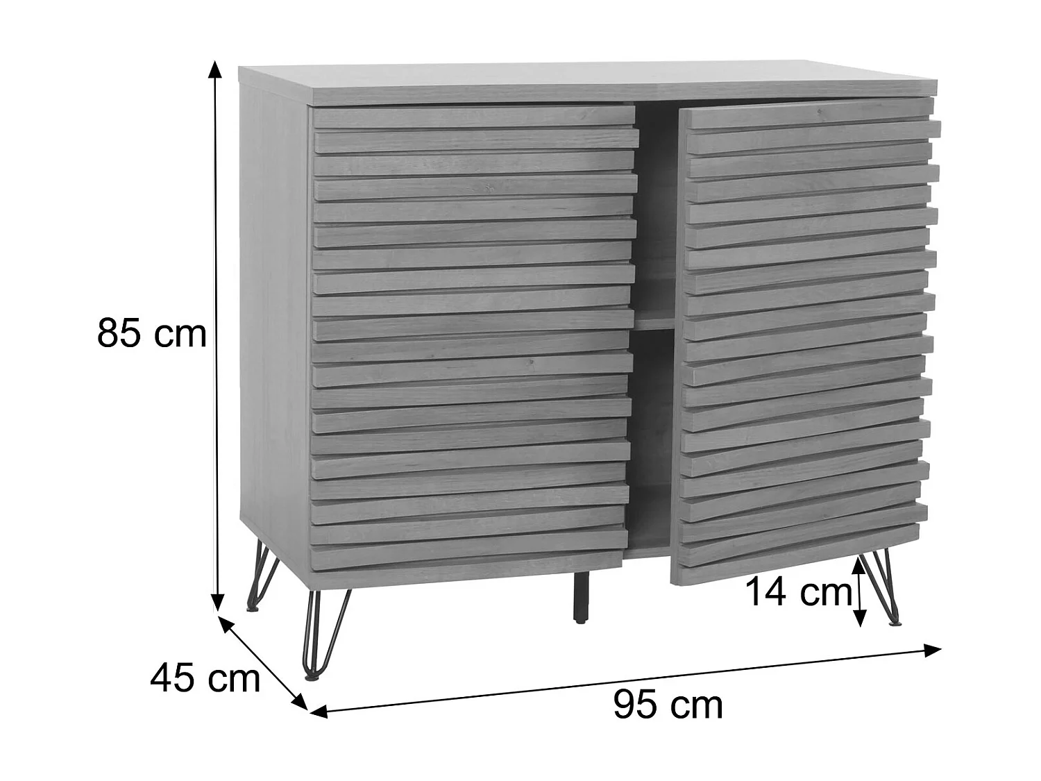 Commode MCW-M49,  walnoot look