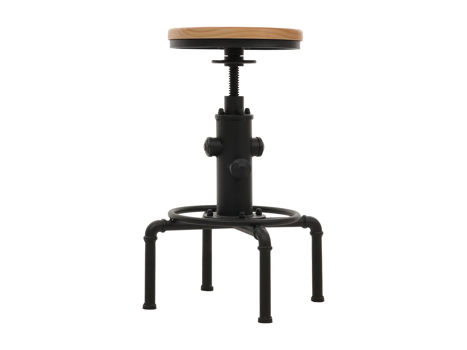 Tabouret de bar MCW-N23 (lot de 2),  naturel