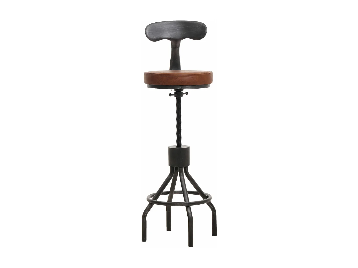 2er-Set Barhocker MCW-N22, Braun