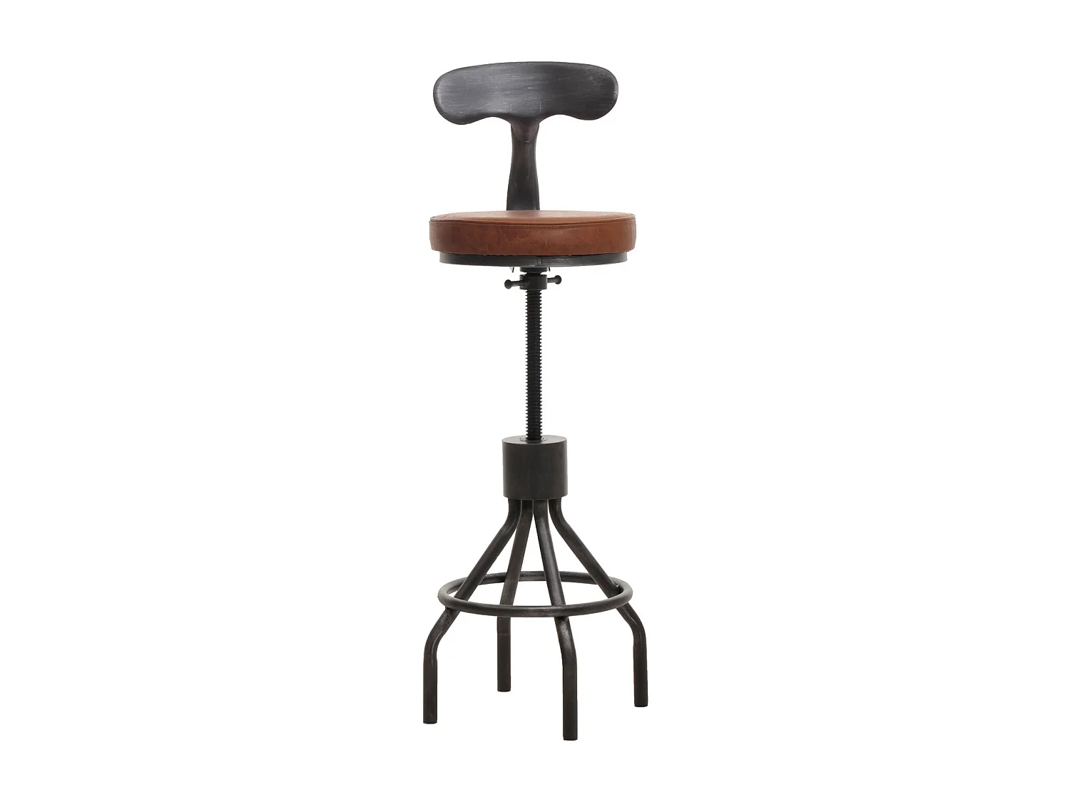 2er-Set Barhocker MCW-N22, Braun