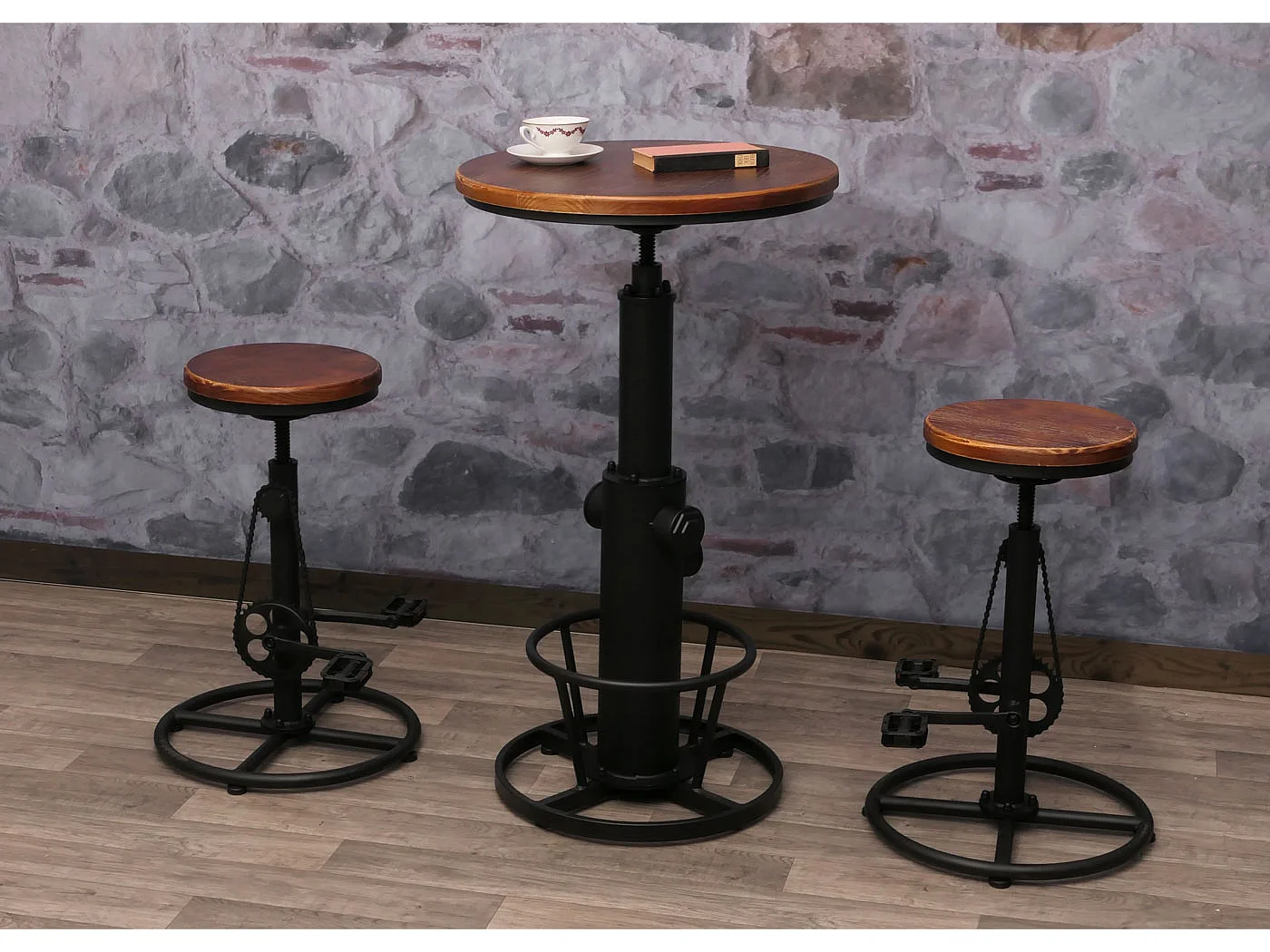 Tabouret de bar MCW-N19,  naturel