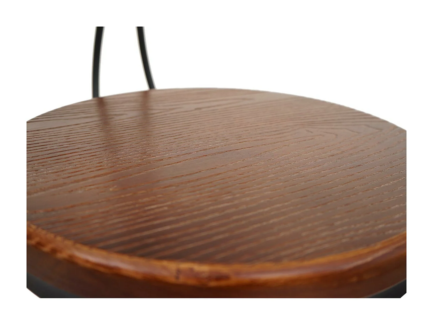 Tabouret de bar MCW-N18 (lot de 2),  brun, piétement noir