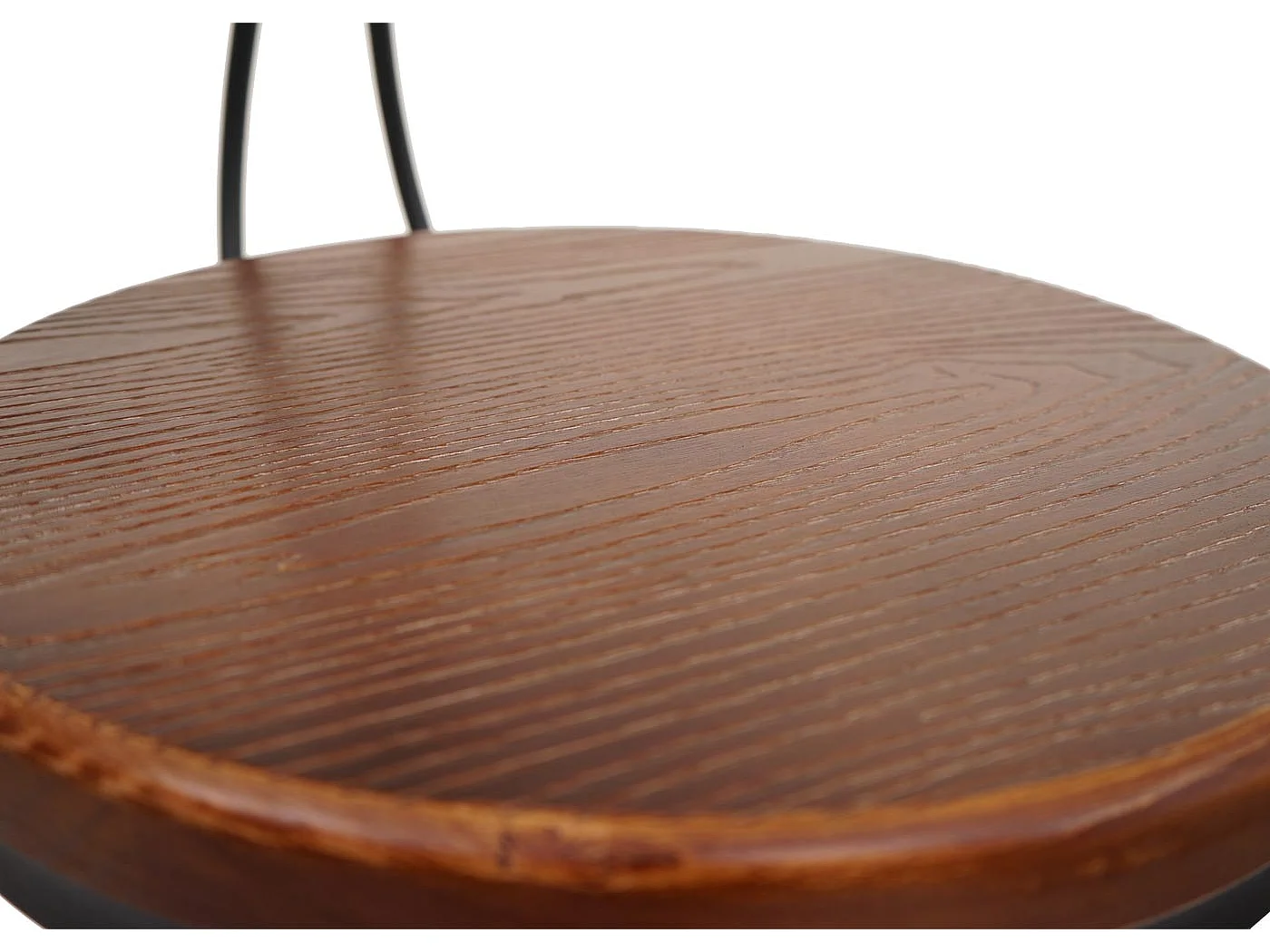 Stołek barowy MCW-N18 (zestaw 2 szt.),  brązowy, czarna rama