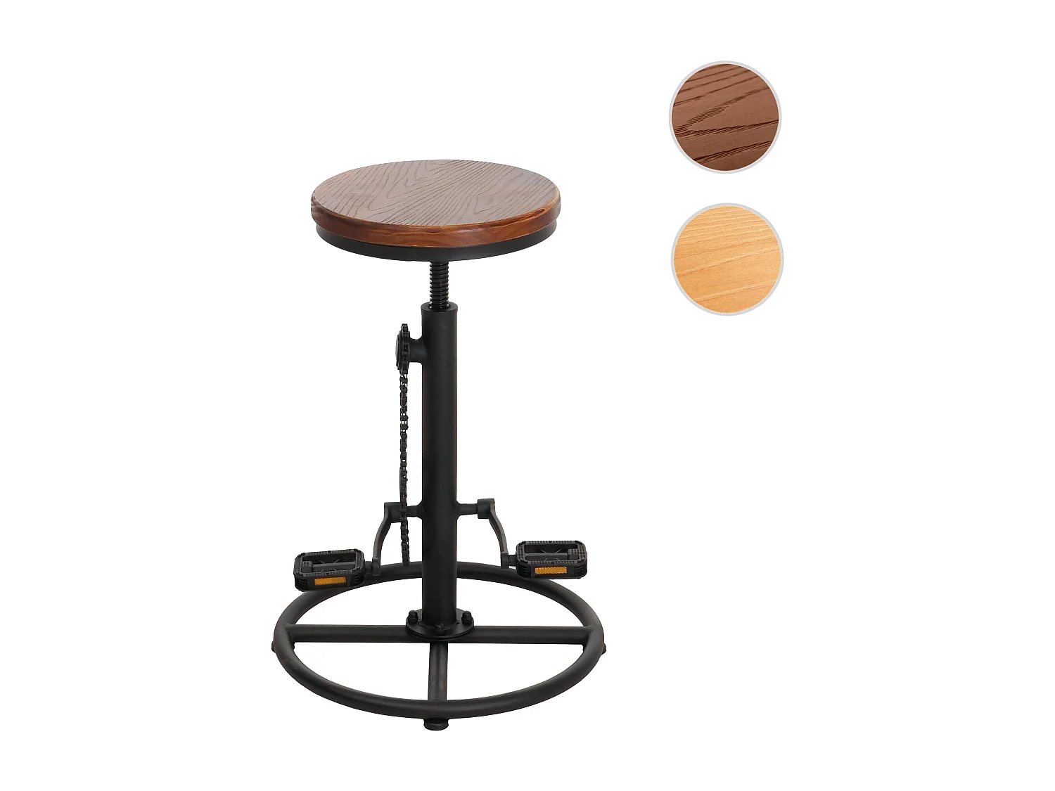 Tabouret de bar MCW-N19,  brun