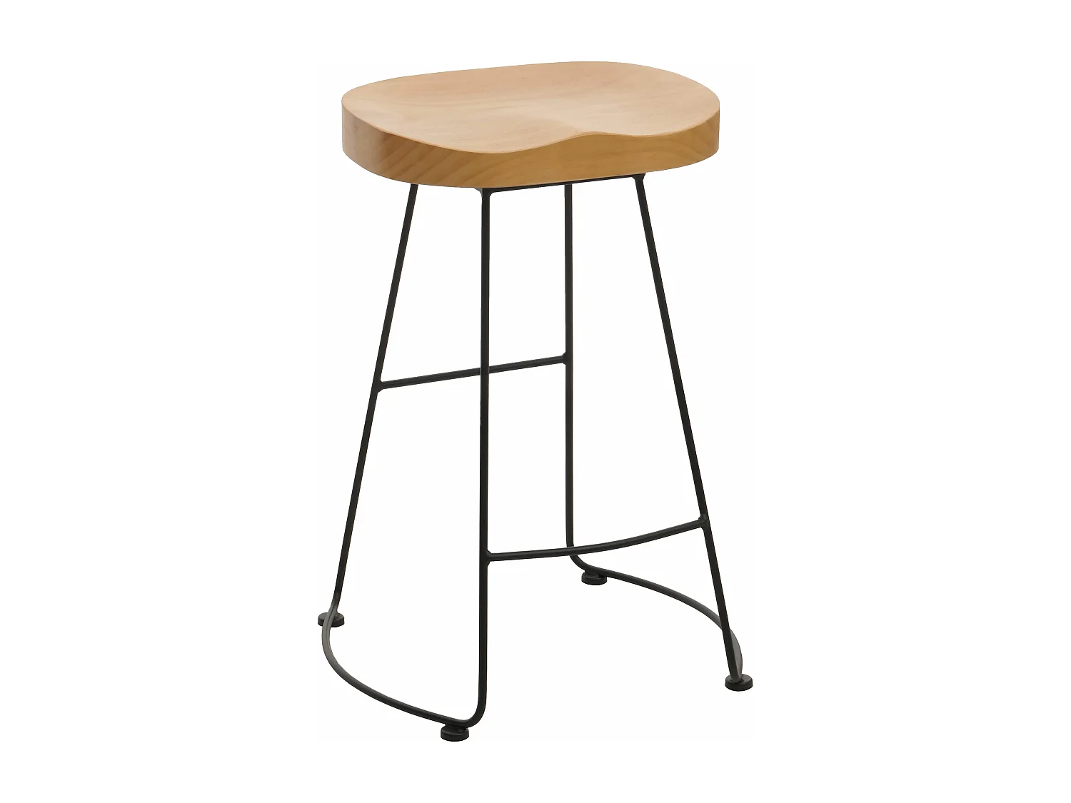 Tabouret de bar MCW-N25,  naturel