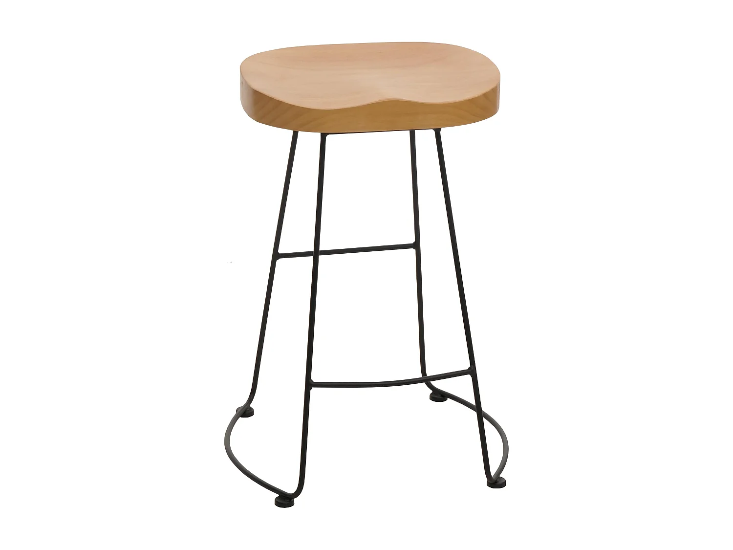 Tabouret de bar MCW-N25,  naturel
