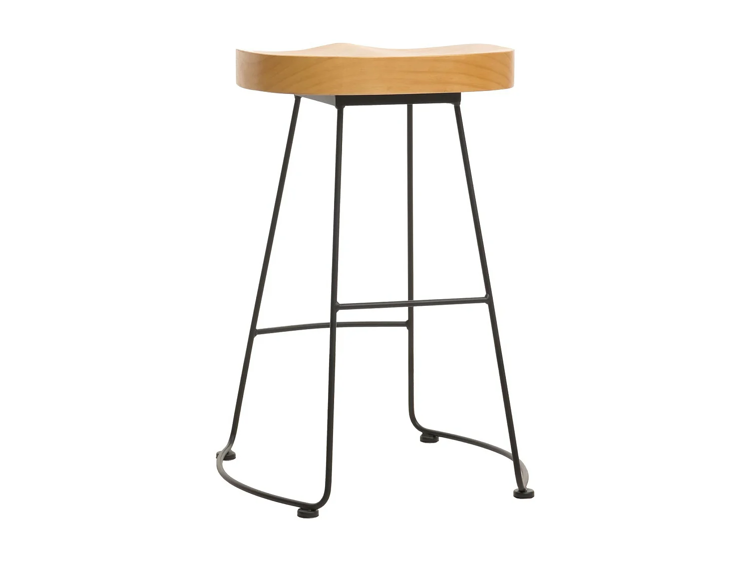 Tabouret de bar MCW-N25,  naturel