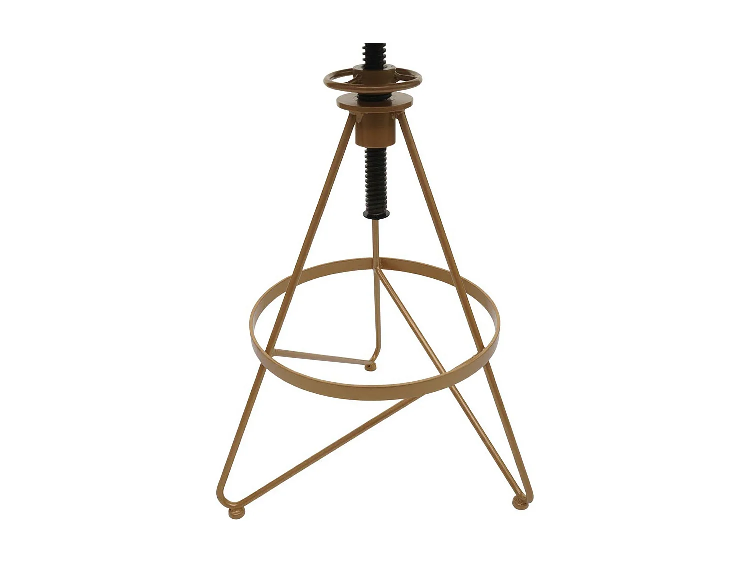 Barkruk MCW-N18 (set van 2),  bruin, frame goud