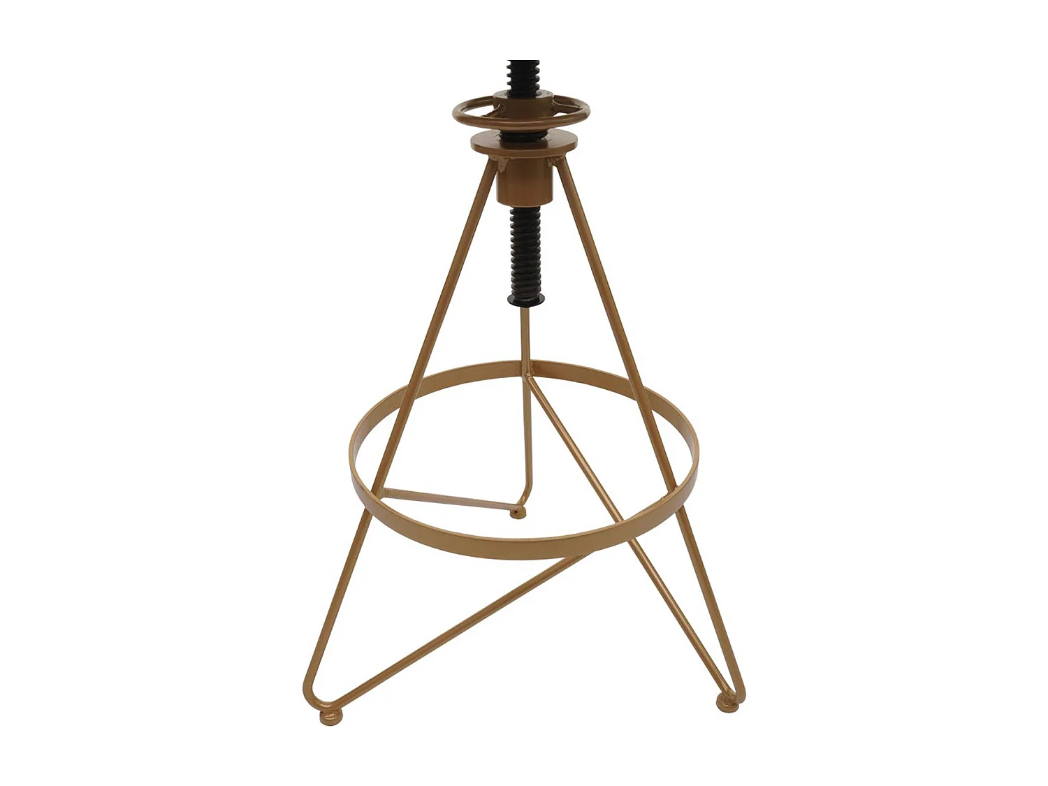 Barkruk MCW-N18 (set van 2),  bruin, frame goud