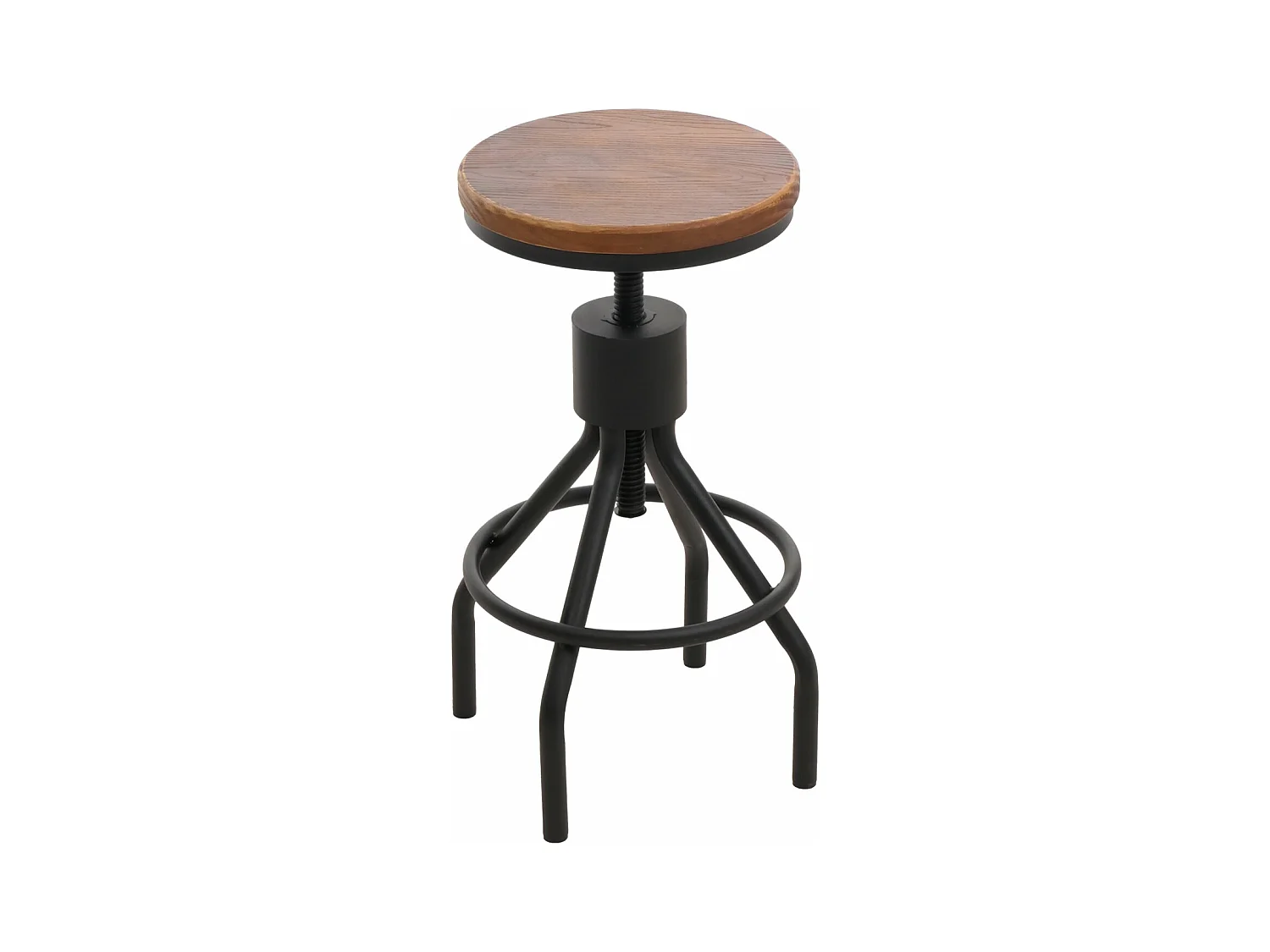 Tabouret de bar MCW-N17 (lot de 2),  brun