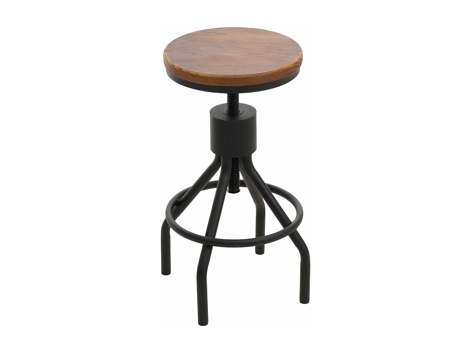 Tabouret de bar MCW-N17 (lot de 2),  brun
