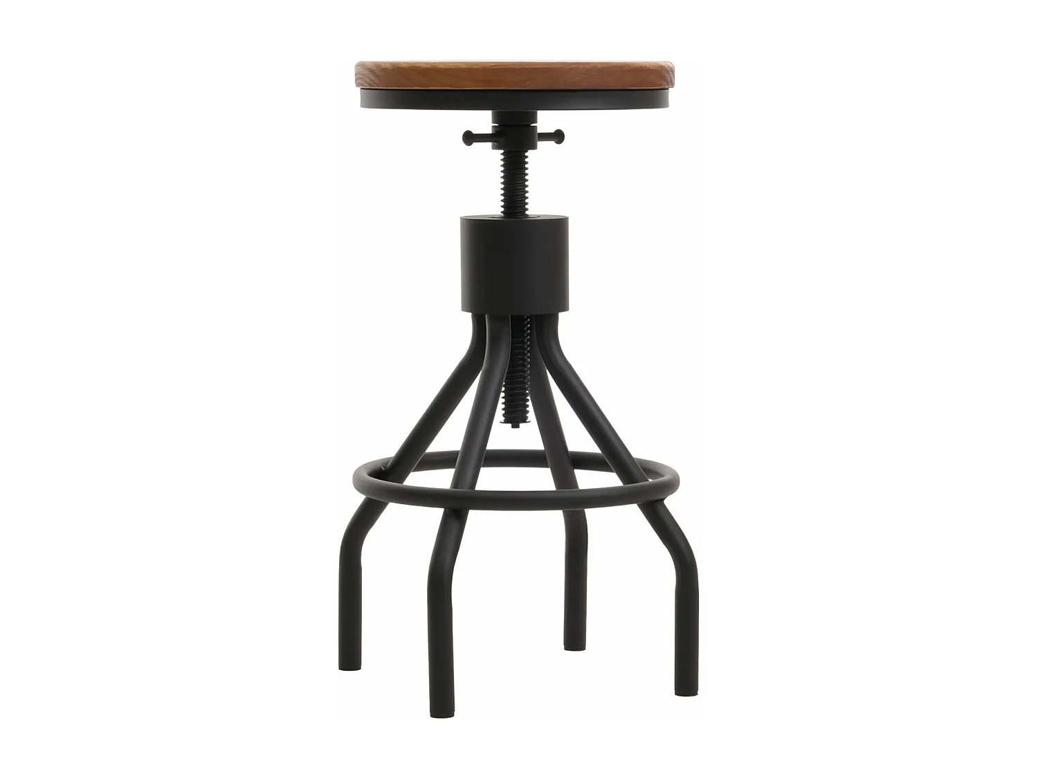 Tabouret de bar MCW-N17 (lot de 2),  brun