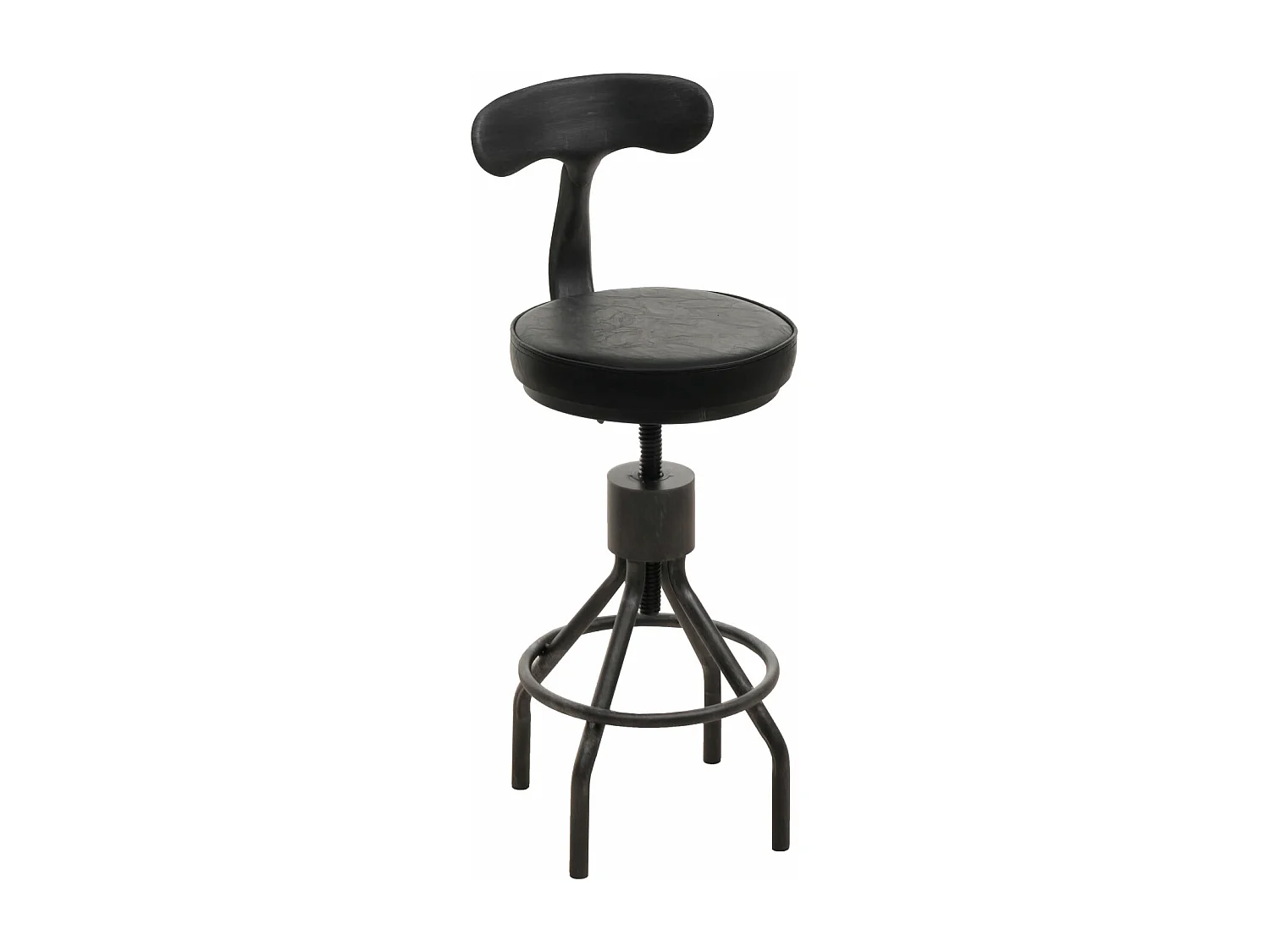 2er-Set Barhocker MCW-N22, Schwarz