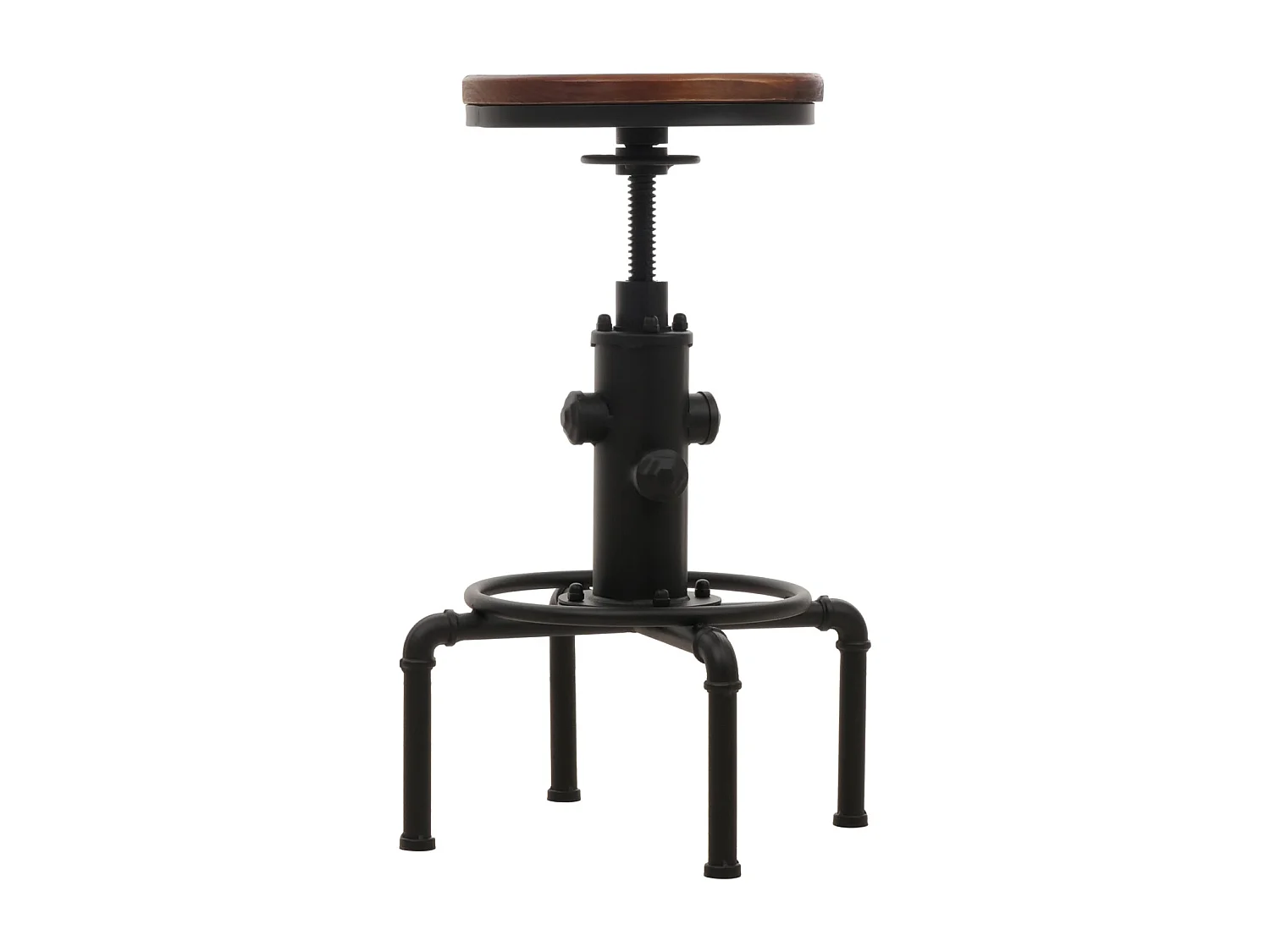 Tabouret de bar MCW-N23 (lot de 2),  marron