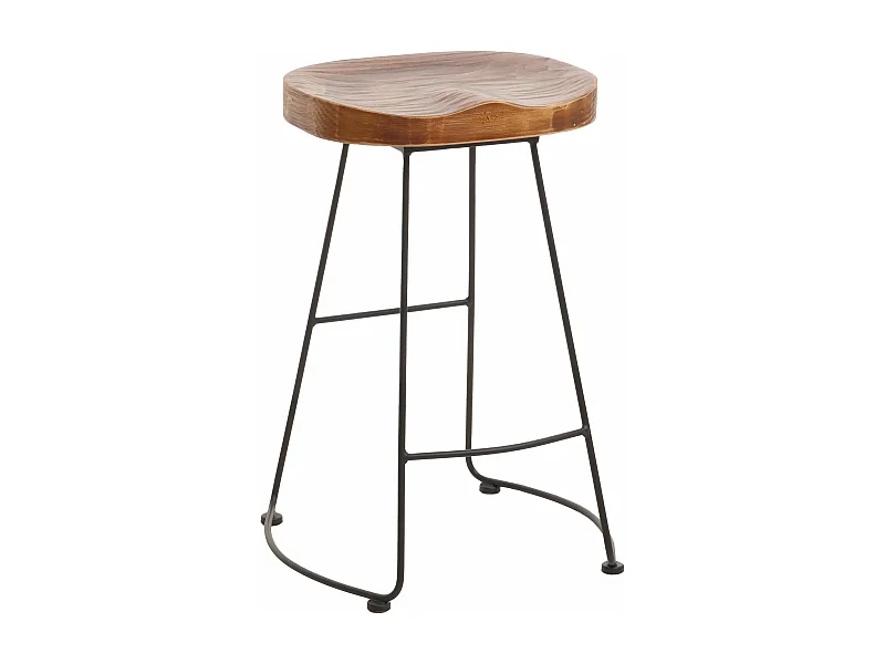 Stołek barowy MCW-N25,  brązowy