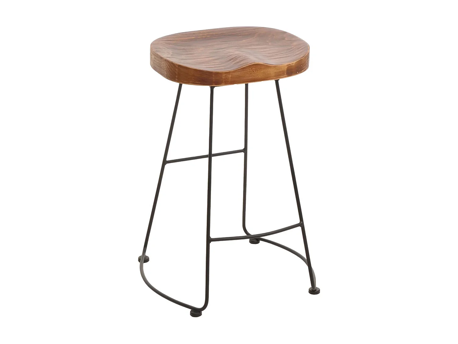 Taburete de bar MCW-N25,  marrón