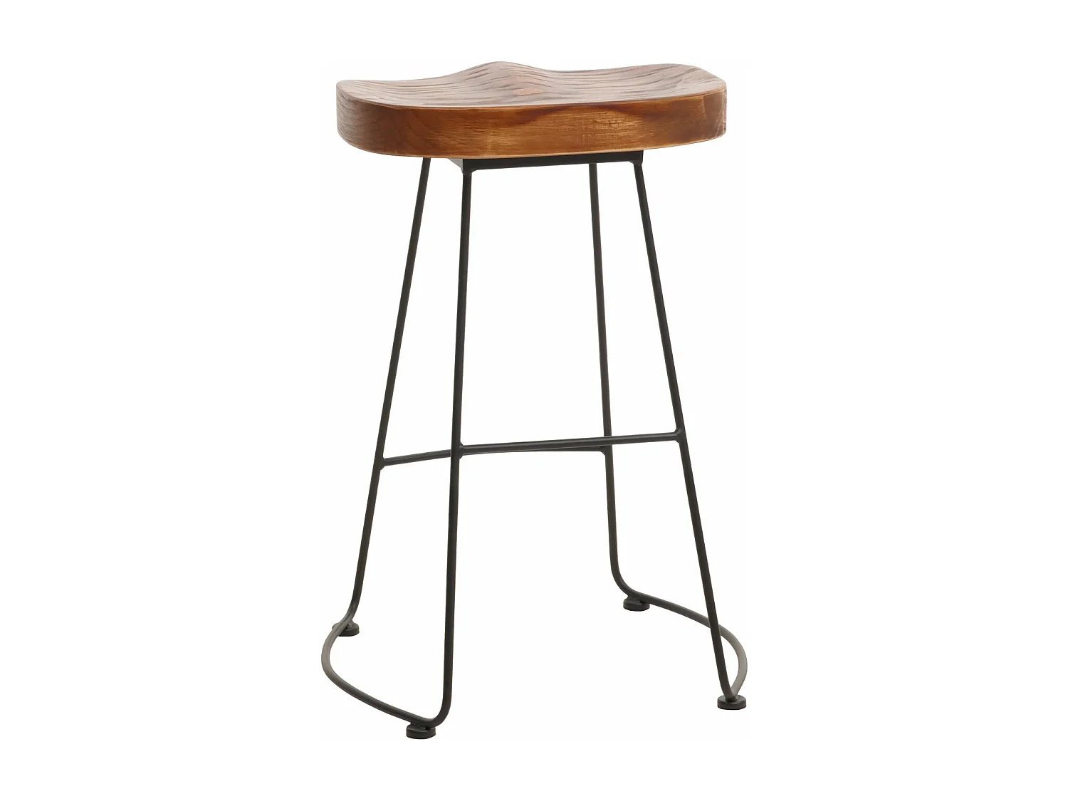 Taburete de bar MCW-N25,  marrón