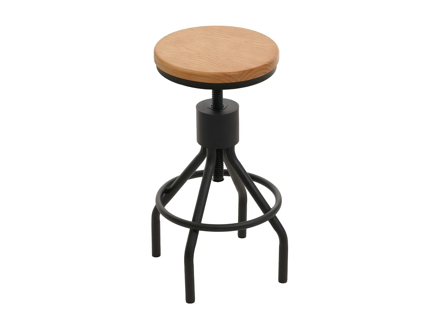 Tabouret de bar MCW-N17 (lot de 2),  naturel