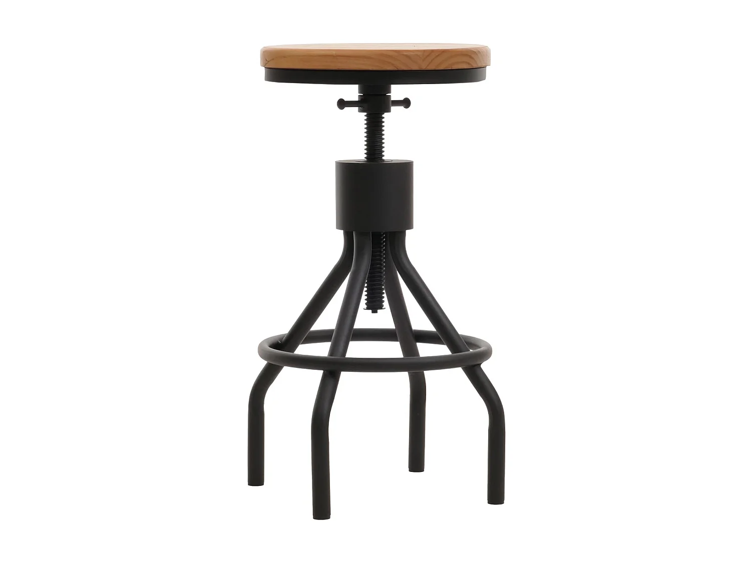 Tabouret de bar MCW-N17 (lot de 2),  naturel