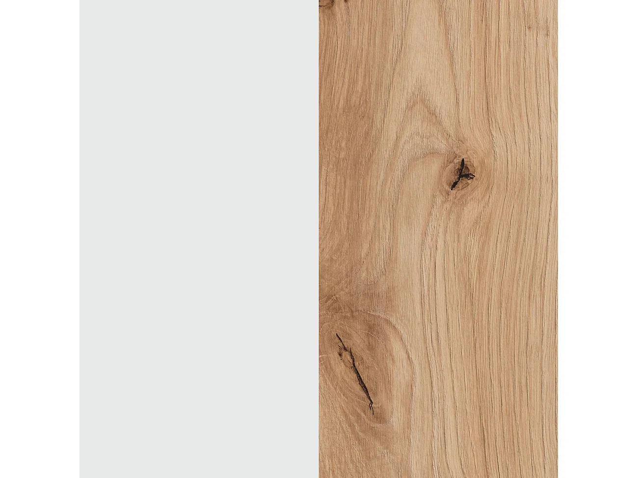 Dormitorio Ezra 3C Plus Blanco Artik (Blanco Mate) - Roble Nodi