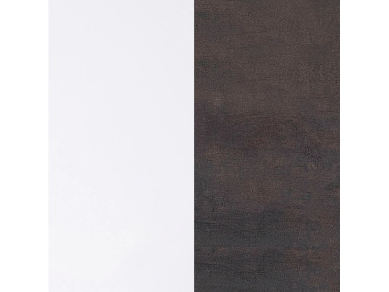 Mesa de centro elevable con almacenaje en blanco mate y óxido 120x43-54 cm Lya Blanco Artik (Blanco Mate) - Óxido