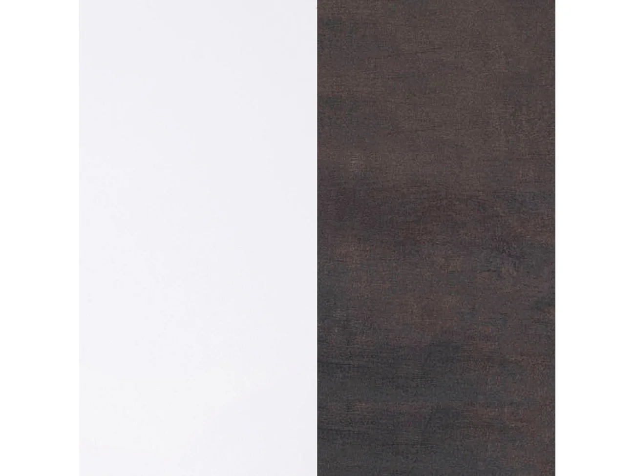 Mesa de centro elevable con almacenaje en blanco mate y óxido 102x43-54 cm Lya Blanco Artik (Blanco Mate) - Óxido