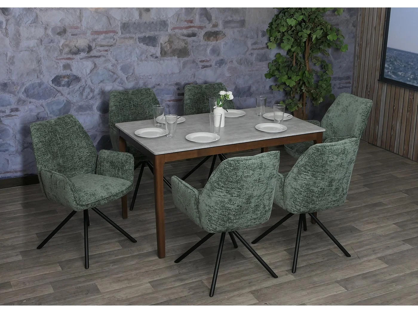 Chaise de salle à manger MCW-G67,  vert