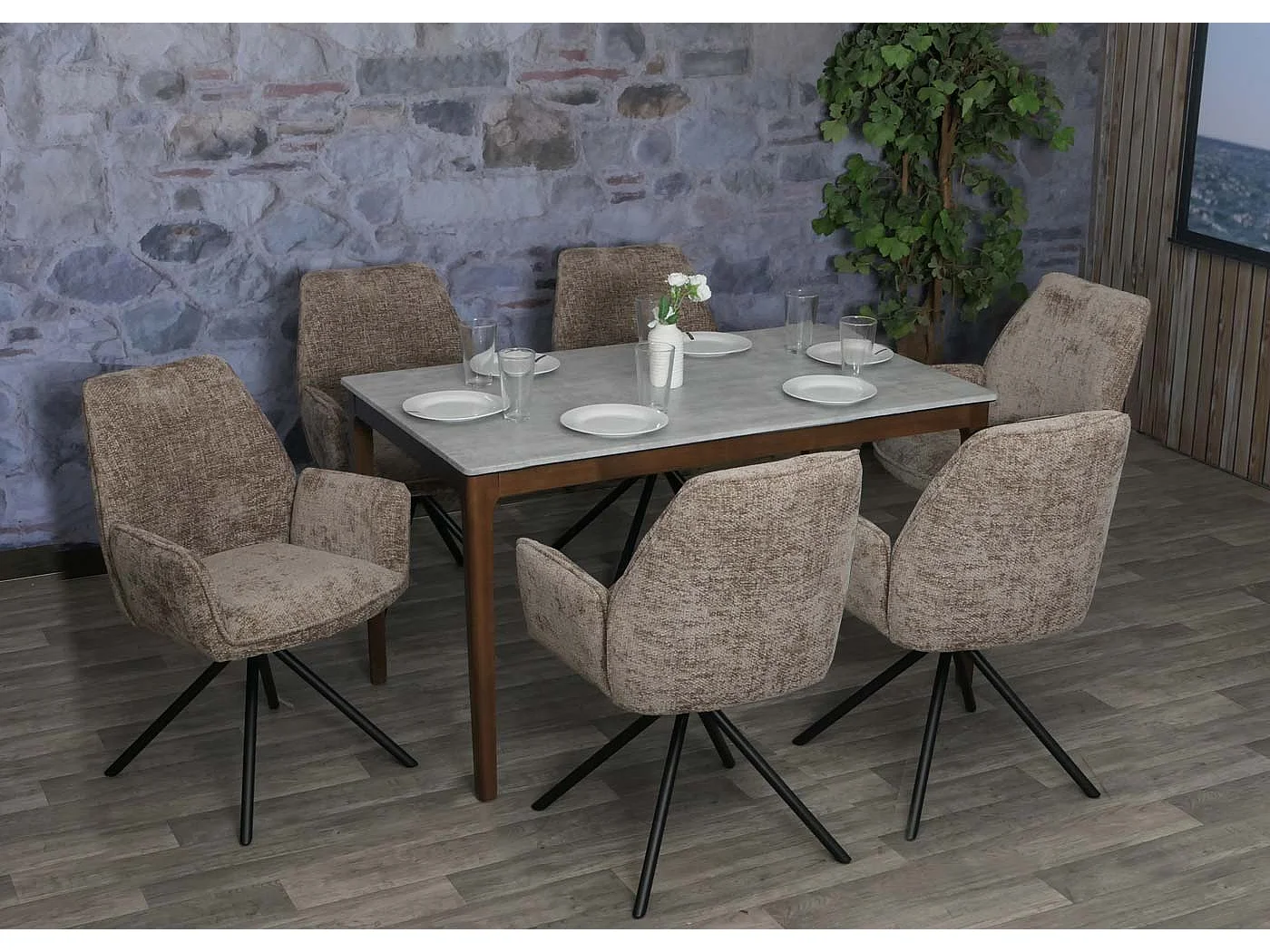 Chaise de salle à manger MCW-G67,  marron