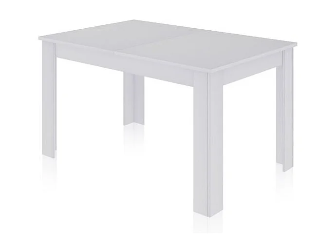 Mesa de comedor extensible Danna 140 Blanco Artik (Blanco Mate)