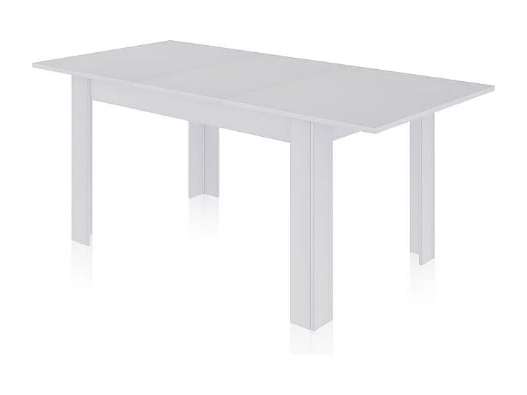 Mesa de comedor extensible Danna 140 Blanco Artik (Blanco Mate)