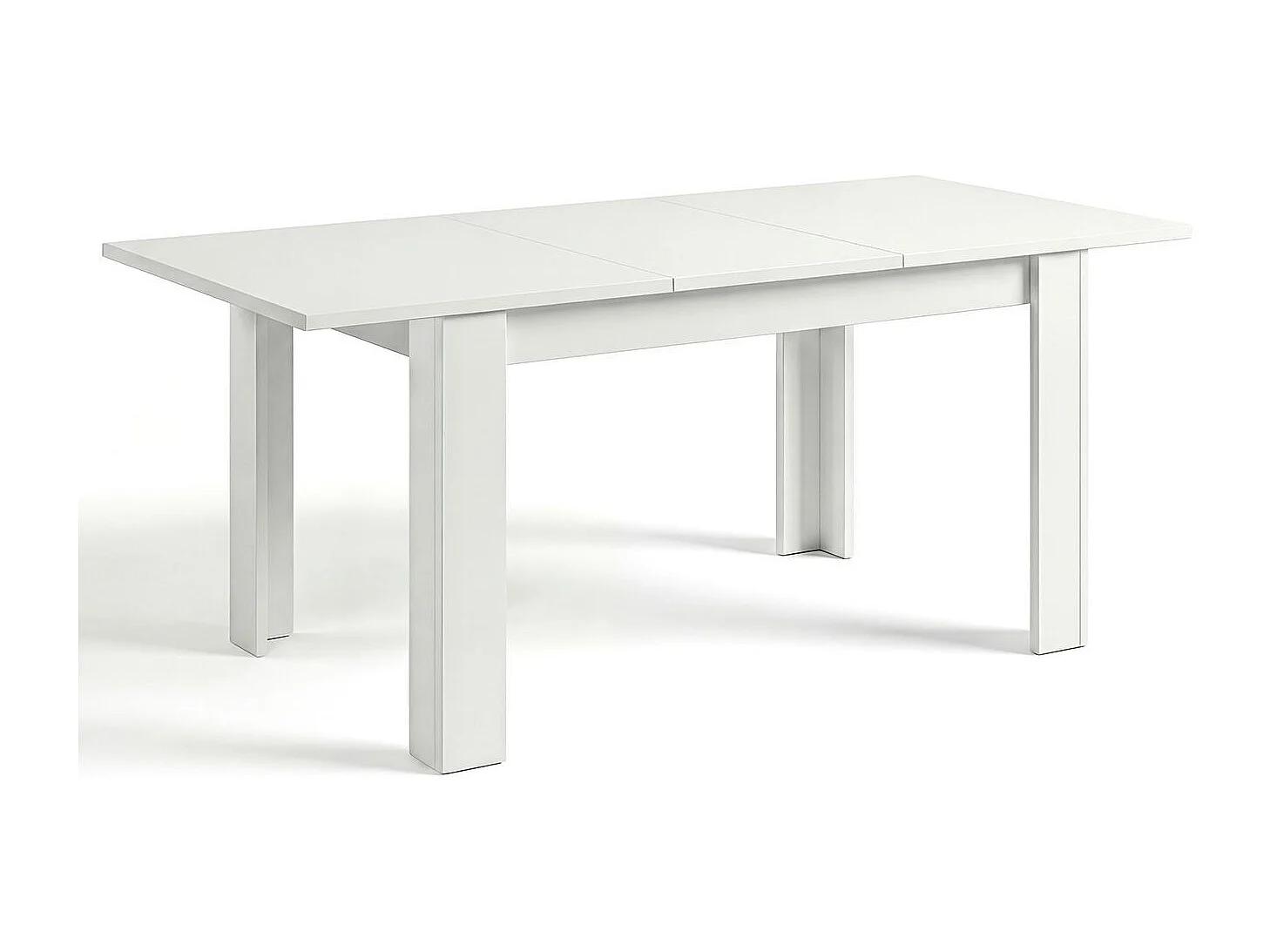 Mesa de jantar extensível 140-190x90 cm Sira Artik White (Branco mate)