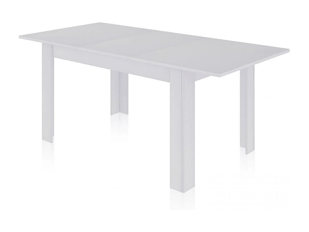 Mesa de jantar extensível 140-190x90 cm Sira Artik White (Branco mate)