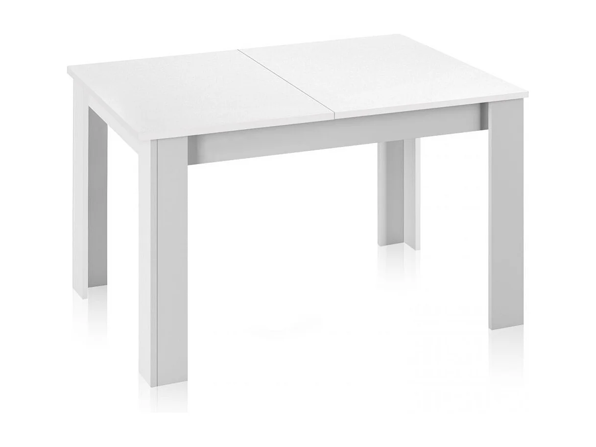 Mesa de jantar extensível 140-190x90 cm Sira Artik White (Branco mate)